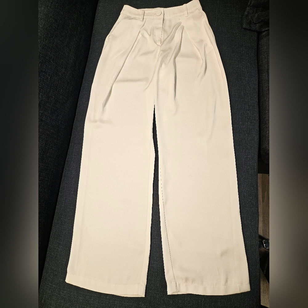 Y.A.S satin wide leg pants